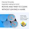 Mop Cloth For Round Window Cleaning RobotCompatible For PureroboCompatible For HobotUniversal Clean Cloth(Light Blue Mop 12pcs) view 4