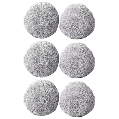 Window Cleaning Robot Universal Round MopsCompatible For HUTTDDC5 DDC55 Washable Mop Cloth Rags Window Glass Cleaning Clothes Kits(6pcs)