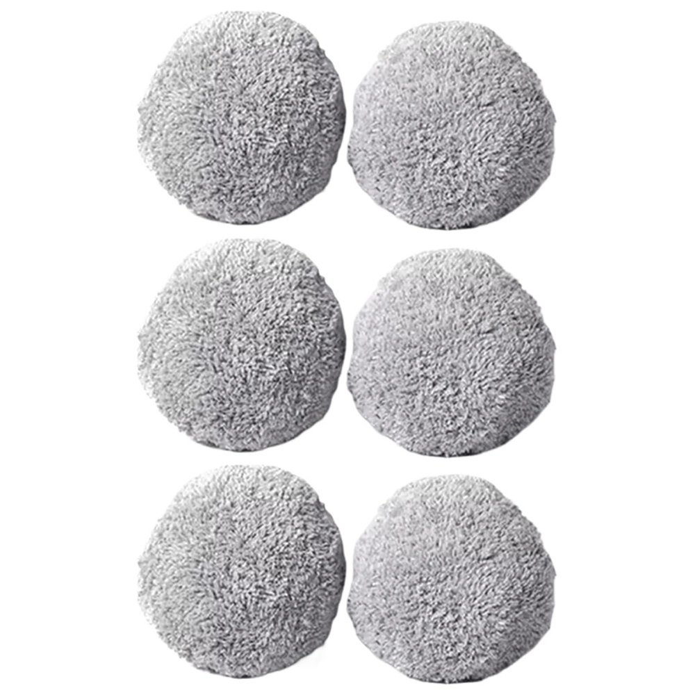 Window Cleaning Robot Universal Round MopsCompatible For HUTTDDC5 DDC55 Washable Mop Cloth Rags Window Glass Cleaning Clothes Kits(6pcs)