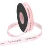 PATIKIL Personalized Grosgrain Ribbon, 25/32 Inch x 40 Yards Perfect Happy Day Polyester Ribbon for Holiday Party, Wedding Decoration, Gift Wrapping, Light Pink view 1