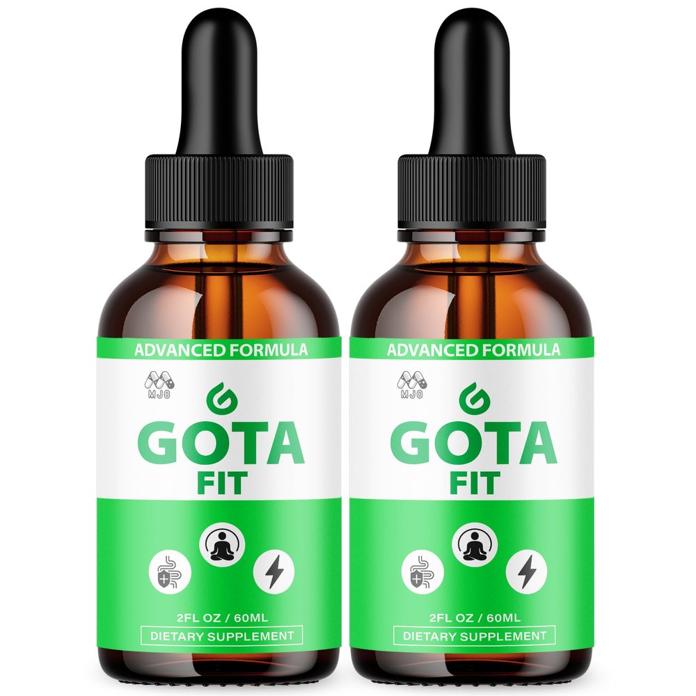 (2 Pack) Gota Fit Drops, Official GotaFit Liquid Drops with All Natural Ingredients, Advanced Gota Fit Formula for Overall Health & Wellness Support with Premium Vitamins for Women & Men (60 Servings)