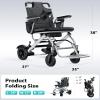 33lbs Ultra-Lightweight Folding Electric Wheelchair, 15-Mile Range & 264lbs Capacity, Portable Power Chair with Dual Motors for All-Terrain Use view 2