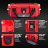 NANUK 903 Waterproof First Aid Box Empty with Lid Organizer & Dividers Durable Medical First Aid Organizer Case, IP67-Rated, Dustproof, Impact-Resistant, Floats (9.1 x 6.8 x 3.8) Red view 4
