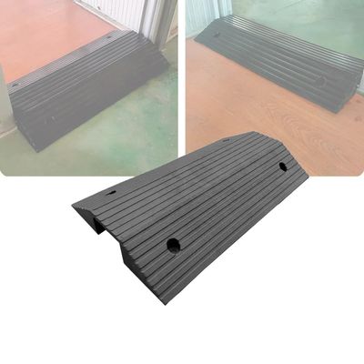 4 Inch Bridge Threshold Ramp Solid Rubber Wheelchair Ramp W/Non-Slip Surface, 3" Rise Driveway Ramps for Doorways, Entry, Walkers, Carts, Scooters(3" Rise/80x40x8cm)