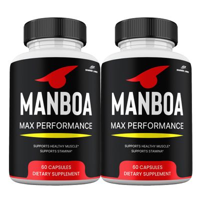 (2 Pack) ManBoa Capsules, Advanced Premium Manboa Official Supplement Vitamin Pills, 2 Month Supply