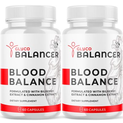 (2 Pack) Glyco Balancer Capsules, Official GlycoBalancer Health Support Pills with All Natural Ingredients, Glyco Balancer Advanced Health Support with Premium Vitamins for Women & Men (120 Capsules)