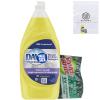 Dawn Professional Manual Pot & Pan Commercial Dish Soap, Lemon Scent, 38 Fl Oz bundled with Heavy Duty Scotch Brite Sponge view 1
