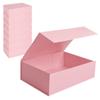 8 Pack Gift Boxes with Magnetic Closure Lids, Pink Magnetic Closure Gift Box, Rectangle Collapsible Decorative Boxes, for Wedding, Christmas, Birthdays, Mother's Day,Pink 8 Pack,10.27.53.1in view 1