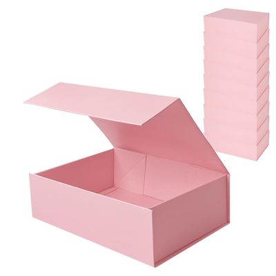 10 Pack Pink Gift Box with Magnetic Lids, Luxury Gift Boxes for Presents, Rectangle Collapsible Decorative Boxes, for Wedding, Christmas, Birthday,Pink 10 Pack,10.27.53.1in