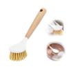 1 Pack Stiff Bristles Dish Brush Set with Wood Handle,Kitchen Cleaner for Cleaning Dishes, Pots and Pans, Kitchen Sink,Large view 1