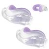 2 Packs Improved Cushion for Airtouch N30i & Airfit N30i, with Soft Fleece Fabric, Warm & Breathable, Non-Slip Nasal Pillow Mask, Comfort & Easy to Use CPAP Supplies, Old Version - Purple (Small) view 1