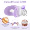 2 Packs Improved Cushion for Airtouch N30i & Airfit N30i, with Soft Fleece Fabric, Warm & Breathable, Non-Slip Nasal Pillow Mask, Comfort & Easy to Use CPAP Supplies, Old Version - Purple (Small) view 2