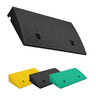 BEWEGNLNHK Driveway Curb Ramps 3" 4" 5" Rise, Portable Wheelchair Ramp Non-Slip Plastic Threshold Ramps, Lightweight Slope Ramps for Car Motorcycle Scooter(Black,10cm/4" Rise)