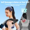 Binxalin Massage Gun Deep Tissue with Extension Handle Professional Percussion 3-in-1 Detachable Back Massager for Pain Relief,Muscle Relief Massager for Shoulder Back Thigh Waist&Neck (Dark Black) view 3