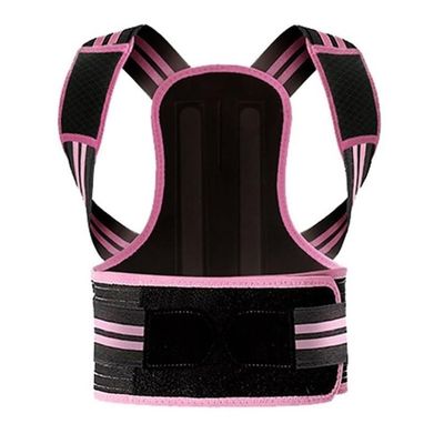 Kids Posture Corrector Adjustable Back Straighter with Shoulder Pads Teenagers Back Support Brace Spine Corrector Boys Girls Scoliosis Hunchback Correction Belt(Pink,X-Small)