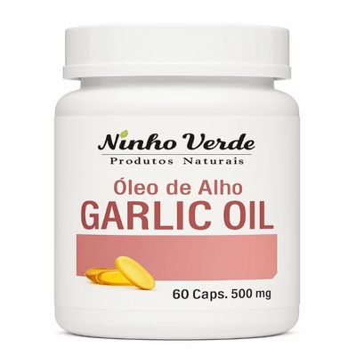 Ninho Verde Garlic Oil (Oleo de Alho) 60 Capsules 500mg- Made in Brazil