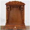 Buddha Statue Stand, Wall-Mounted Offering Table, Wooden Carved Temple Shelf for Guan Gong Guanyin Statues view 1