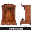 Buddha Statue Stand, Wall-Mounted Offering Table, Wooden Carved Temple Shelf for Guan Gong Guanyin Statues view 2