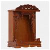 Buddha Statue Stand, Wall-Mounted Offering Table, Wooden Carved Temple Shelf for Guan Gong Guanyin Statues view 1