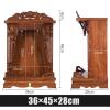 Buddha Statue Stand, Wall-Mounted Offering Table, Wooden Carved Temple Shelf for Guan Gong Guanyin Statues view 2