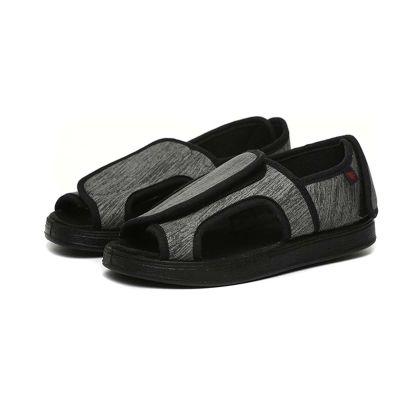 Non-Slip Diabetic Shoes with Adjustable Closure, Lightweight Comfortable Sandals for Walking, Orthopedic Casual Slippers for Swollen Feet and Edema