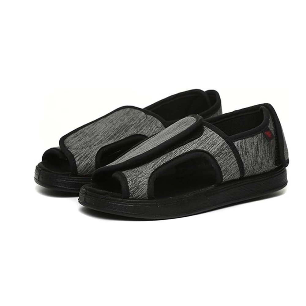 Non-Slip Diabetic Shoes with Adjustable Closure, Lightweight Comfortable Sandals for Walking, Orthopedic Casual Slippers for Swollen Feet and Edema