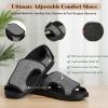Non-Slip Diabetic Shoes with Adjustable Closure, Lightweight Comfortable Sandals for Walking, Orthopedic Casual Slippers for Swollen Feet and Edema view 2