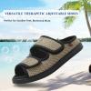 Wide Diabetic Shoes, Non-Slip Open Toe Slippers, Adjustable Edema Shoes, with Adjustable Straps, Comfy Casual Slippers, Lightweight Walking Shoes, for Swollen Feet view 2