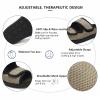 Wide Diabetic Shoes, Non-Slip Open Toe Slippers, Adjustable Edema Shoes, with Adjustable Straps, Comfy Casual Slippers, Lightweight Walking Shoes, for Swollen Feet view 3