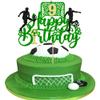 Ephlyn 1 Pack Happy 9th Birthday Soccer Ball Cake Topper Sport Football Cake Picks for Soccer Ball Theme Kids 9th Birthday Party Cake Decorations Supplies view 1