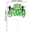 Ephlyn 1 Pack Happy 9th Birthday Soccer Ball Cake Topper Sport Football Cake Picks for Soccer Ball Theme Kids 9th Birthday Party Cake Decorations Supplies view 2