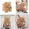 2-in-1 Car Tissue Holder & Trash Bin - Cute Plush Doll Design, Armrest Hanging Storage Box for Paper & Garbage, Perfect Car Organizer for Kids & Families view 2