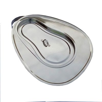 Premium Quality Stainless Steel Female Bed Pan with Cover