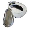 Premium Quality Stainless Steel Female Bed Pan with Cover view 2