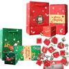 Christmas Surprise Gift Box Explosion for Money,2025 Newly Exploding Gift Box Cash Pop Up with Confetti,Surprise Gifts Explosion Box for Birthday, New Year, Anniversary, Valentine (Red +Green) view 1