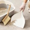 Mini Broom Dustpan Set, Wooden Handle Dense Bristles, Desk Cleaning Broom Use with Dustpan, Kitchen Tabletop Bedroom for Living Room,Cleaning Supplies, Compact Brooms Set for Home view 3