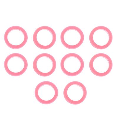 10 Packs Silicone Thumb Ring Finger Insert Grips Set for Grooming Scissors -