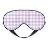 Purple White Plaid Print Sleep Masks for Women & Men, Eye Masks for Sleep, Sleeping Mask Blackout Eye Covers for Travel view 1