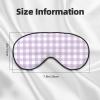 Purple White Plaid Print Sleep Masks for Women & Men, Eye Masks for Sleep, Sleeping Mask Blackout Eye Covers for Travel view 2