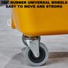 Commercial/Domestic Mop Bucket Set, Mop Bucket and Squeezer Combination, Portable Wheeled Trolley with Mop, Large Capacity Mop Bucket for Home, Industrial, Restaurant Cleaning,32l view 2