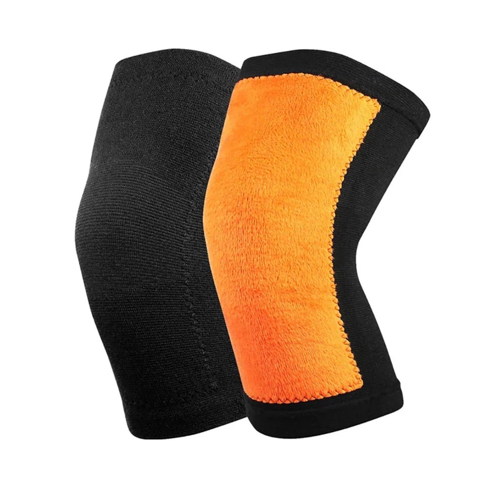 1 Pair Winter Warm Knee Pads For Women Men Old People Cold Leg Arthritis Kneepad Support For Running Protector(Black,XX-Large)