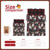 Cute Saint Bernard Dog Puppy Lovers Christmas Bags For Gifts Sacks Buffalo Plaid Red Burlap Drawstring Xmas Gift Bag For All Holidays Party Birthday Santa Claus Christmas Decorations Tree Merchandise view 4
