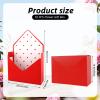 10 Pcs Florist Bouquet Envelope Boxes,Red Dot Style Flower Bouquet Package Gift Folding Paper Boxes for Florist Arrangements, Weddings, Birthdays, Mother's Day,Parties,Large Size 9.05 x 3 x 13.7 Inch view 2