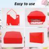 10 Pcs Florist Bouquet Envelope Boxes,Red Dot Style Flower Bouquet Package Gift Folding Paper Boxes for Florist Arrangements, Weddings, Birthdays, Mother's Day,Parties,Large Size 9.05 x 3 x 13.7 Inch view 3