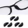 3 Pairs Black Eyeglasses Nose Pads, Stick On 3.5 mm Thickness Adhesive,Soft Silicone Comfort Anti Slip Flexible Nose Pieces for Glasses Sunglasses Reading Glasses Replacement Part Kits view 1