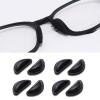 2 3 4 8 16 20 Pairs Eyeglasses Nose Pads, Stick On 3.5 mm Thickness Adhesive,Soft Silicone Comfort Anti Slip Flexible Nose Pieces for Glasses Sunglasses Reading Glasses Kits (4 Pairs Black)