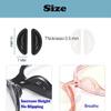 2 3 4 8 16 20 Pairs Eyeglasses Nose Pads, Stick On 3.5 mm Thickness Adhesive,Soft Silicone Comfort Anti Slip Flexible Nose Pieces for Glasses Sunglasses Reading Glasses Kits (8 Pairs White) view 3