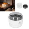 Flame Essential Oil Diffuser, Aromatherapy Humidifier with 7 Color LED Light, 280ml Ultrasonic Diffuser for Home Office Bedroom, Quiet Operation Waterless Auto Off Flame Effect (White) view 2