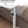 XAWSOP Mobile Adjustable Overbed Desk Table with Wheels, Multifunctional Rolling Laptop Stand, Adjustable Tilt Overbed Bedside Table Sofa Side Table for Home Use, view 4
