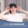 3D Stereo Sleep Eye Mask - Light Blocking for Naps, Travel & Business Trips (Black) view 4